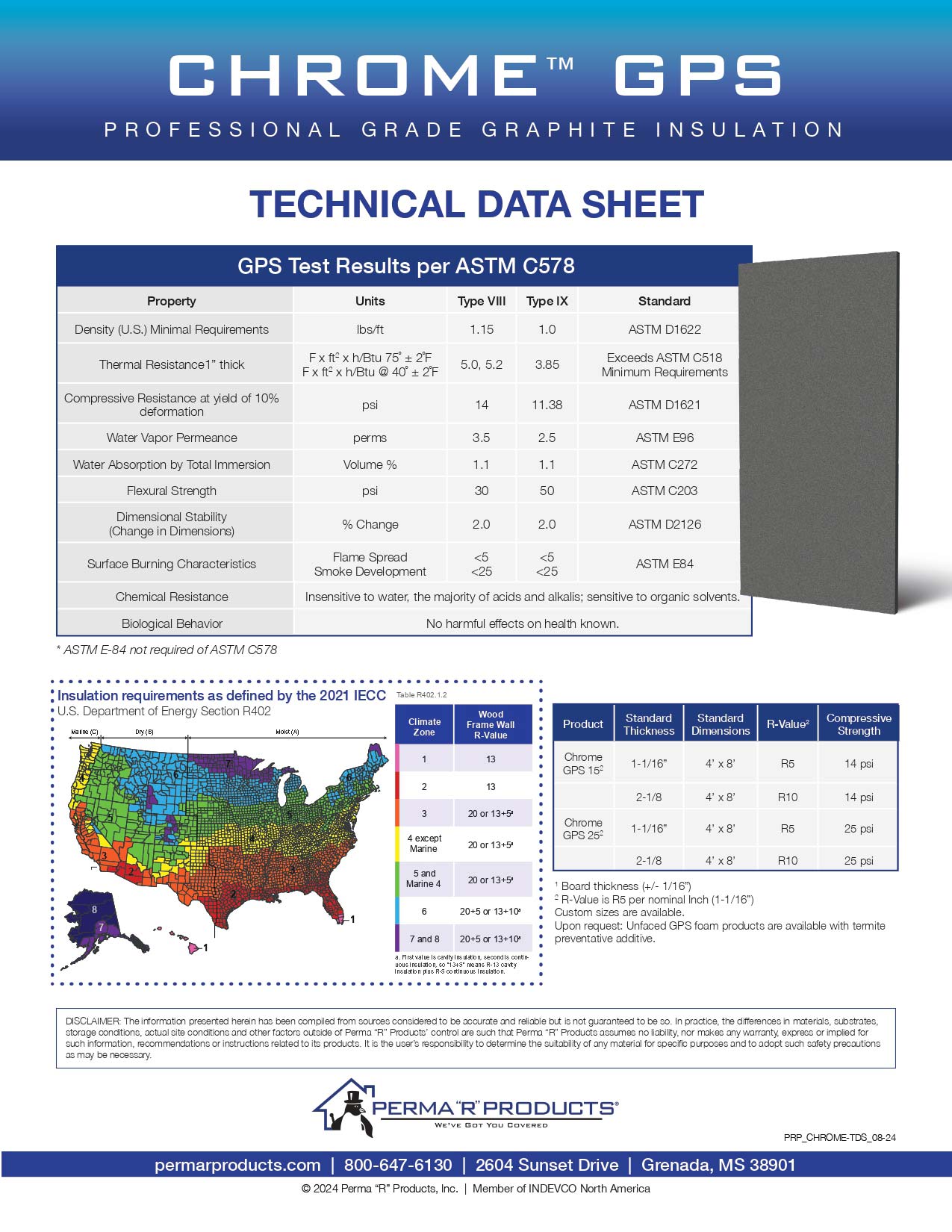 Chrome GPS Foam Technical Data Sheet image Chrome GPS Foam Technical Data Sheet image