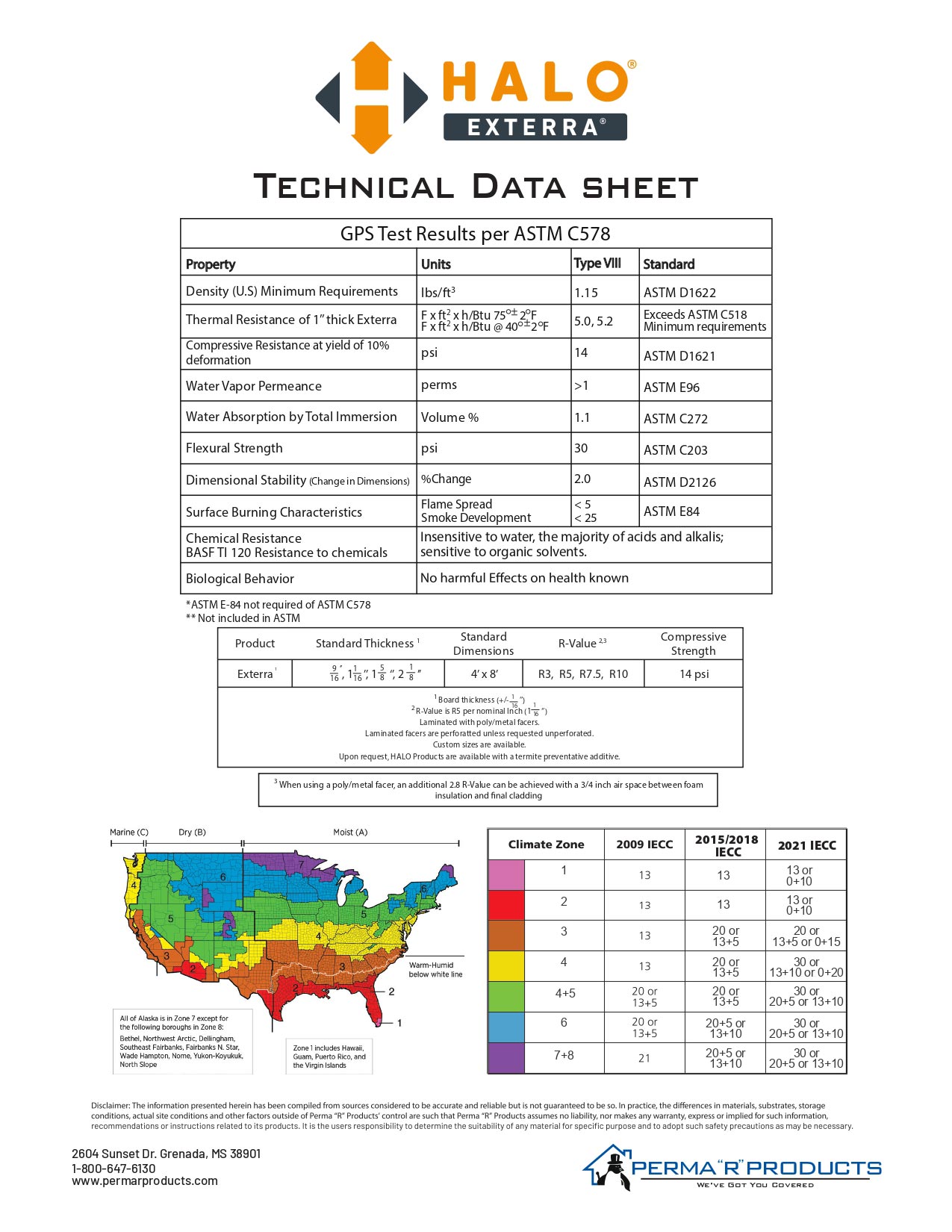 HALO Exterra Technical Data Sheet image HALO Exterra Technical Data Sheet image