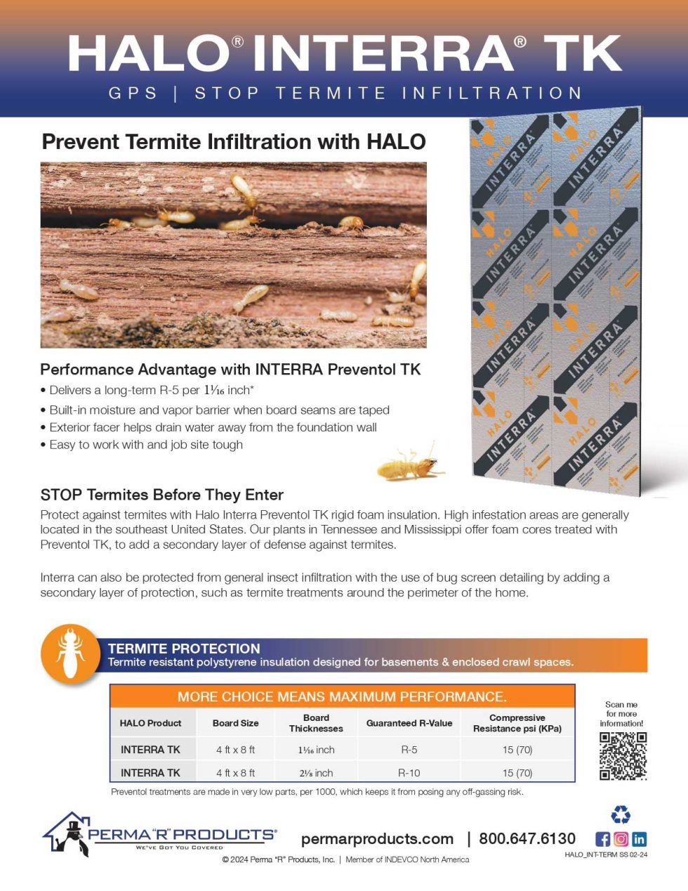 Rigid Foam Insulation HALO INTERRA GPS | Perma 