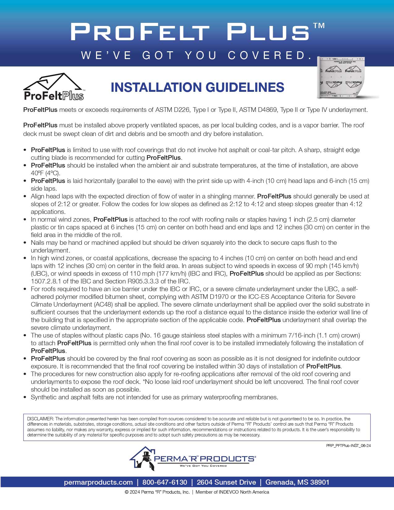 ProFeltPlus Install Guide image ProFeltPlus Install Guide image