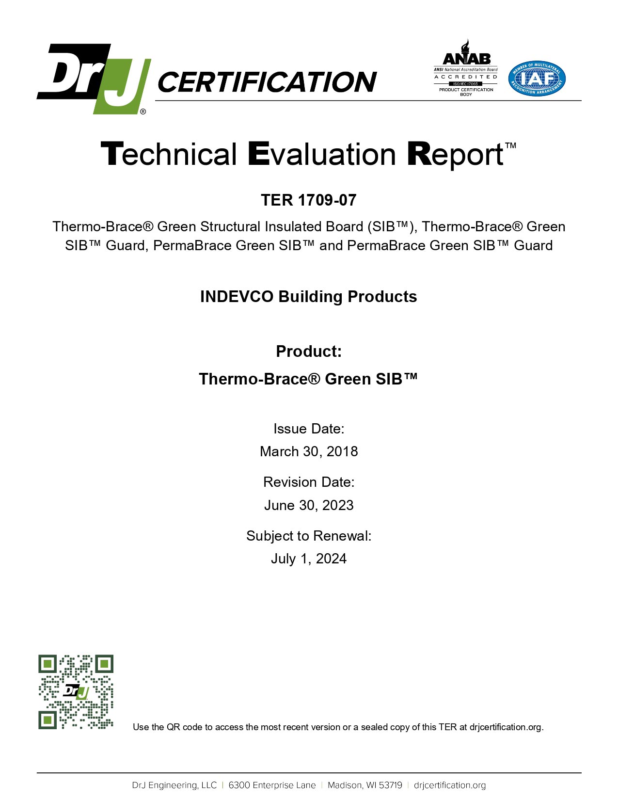 StructuralSheathing TER Green image StructuralSheathing TER Green image